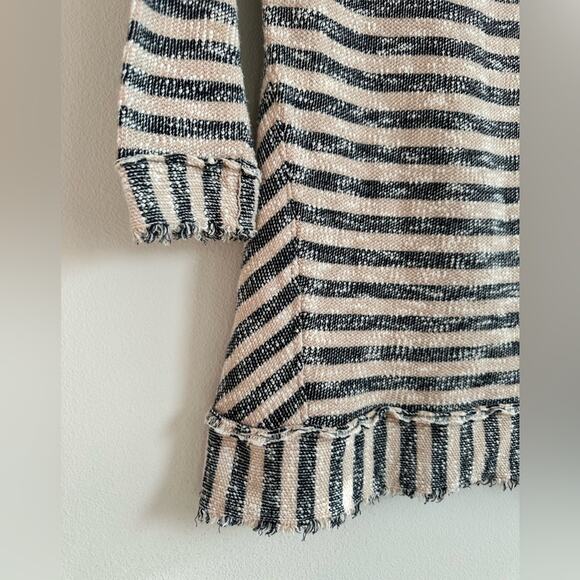Soft Surroundings Marina Nautical Striped Long Sleeve Cotton Sweater Size Small - Picture 3 of 8